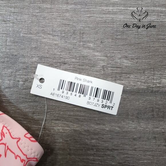 Amazon Essentials Pink Shark One Piece Swimsuit Size XS - Picture 2 of 3